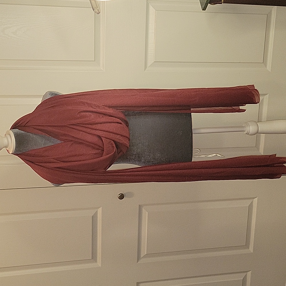 NWT Burgundy Sparkle Wrap or Scarf Anyway You Like Top/Wrap/Scarf/Material